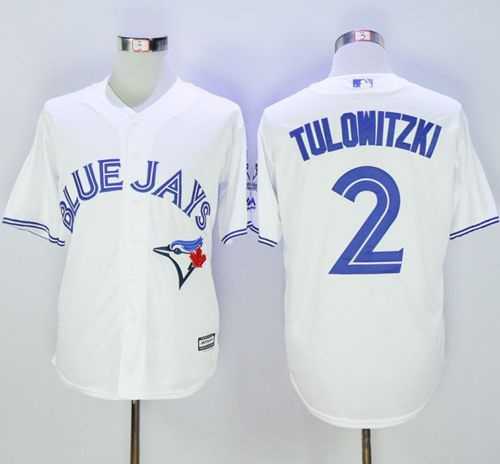 Toronto Blue Jays #2 Troy Tulowitzki White New Cool Base 40TH Anniversary Stitched Baseball Jersey,We sell and wholesale Toronto Blue Jays #2 Troy Tulowitzki White New Cool Base 40TH Anniversary Stitched Baseball Jersey on line form chian!